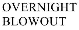 OVERNIGHT BLOWOUT trademark