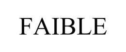 FAIBLE trademark