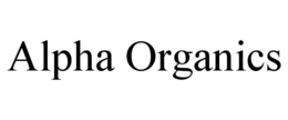 ALPHA ORGANICS trademark