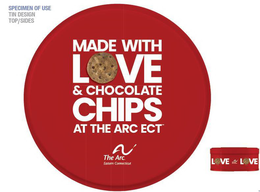 MADE WITH LOVE & CHOCOLATE CHIPS AT THE ARC ECT trademark