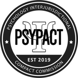 PSYPACT PSYCHOLOGY INTERJURISDICTIONAL COMPACT COMMISSION EST 2019 trademark