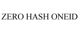 ZERO HASH ONEID trademark