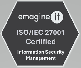 EMAGINE IT ISO IEC 27001 CERTIFIED INFORMATION SECURITY MANAGEMENT trademark