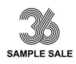 36 SAMPLE SALE. trademark