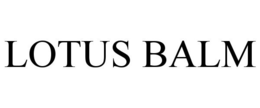 LOTUS BALM trademark