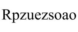 RPZUEZSOAO trademark