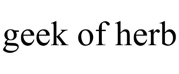 GEEK OF HERB trademark