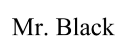 MR. BLACK trademark