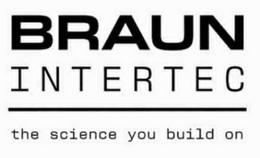 BRAUN INTERTEC THE SCIENCE YOU BUILD ON trademark