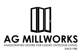 AG MILLWORKS HANDCRAFTED DOORS FOR LUXURY OUTDOOR LIVING SINCE 1986 trademark