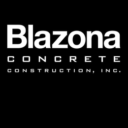 BLAZONA CONCRETE CONSTRUCTION, INC. trademark