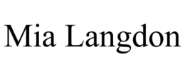 MIA LANGDON trademark