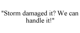 "STORM DAMAGED IT? WE CAN HANDLE IT!" trademark
