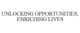 UNLOCKING OPPORTUNITIES, ENRICHING LIVES trademark
