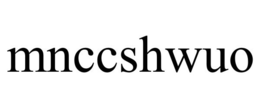MNCCSHWUO trademark