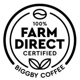 BIGGBY COFFEE 100% FARM DIRECT CERTIFIED trademark