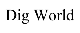 DIG WORLD trademark
