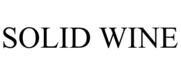 SOLID WINE trademark