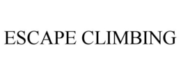 ESCAPE CLIMBING trademark