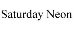 SATURDAY NEON trademark