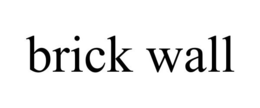 BRICK WALL trademark