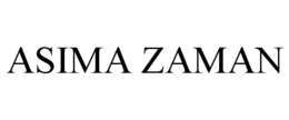 ASIMA ZAMAN trademark
