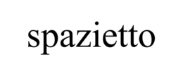 SPAZIETTO trademark