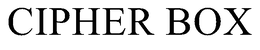 CIPHER BOX trademark
