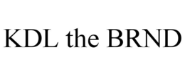 KDL THE BRND trademark