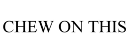 CHEW ON THIS trademark