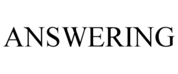 ANSWERING trademark