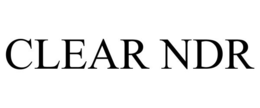 CLEAR NDR trademark