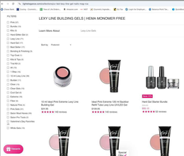 LEXY LINE GELS trademark