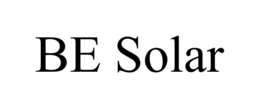 BE SOLAR trademark