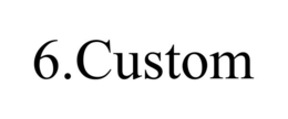 6.CUSTOM trademark