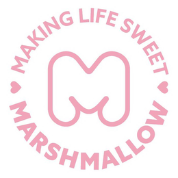 MAKING LIFE SWEET M MARSHMALLOW trademark