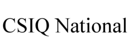 CSIQ NATIONAL trademark