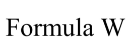 FORMULA W trademark