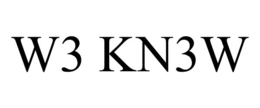 W3 KN3W trademark