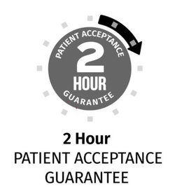 2 HOUR PATIENT ACCEPTANCE GUARANTEE PATIENT ACCEPTANCE 2 HOUR  GUARANTEE trademark