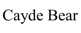 CAYDE BEAR trademark