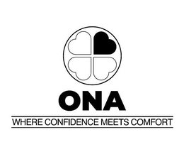 ONA WHERE CONFIDENCE MEETS COMFORT trademark