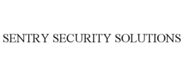 SENTRY SECURITY SOLUTIONS trademark