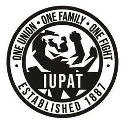 ONE UNION ∙ ONE FAMILY ∙ ONE FIGHT ∙ IUPAT ESTABLISHED 1887 trademark