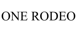 ONE RODEO trademark