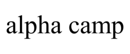 ALPHA CAMP trademark
