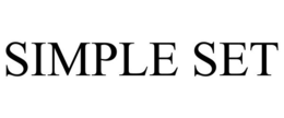 SIMPLE SET trademark