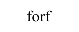 FORF trademark