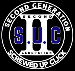 SECOND GENERATION SCREWED UP CLICK II SECOND GENERATION S.U.C trademark