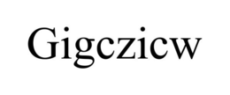 GIGCZICW trademark